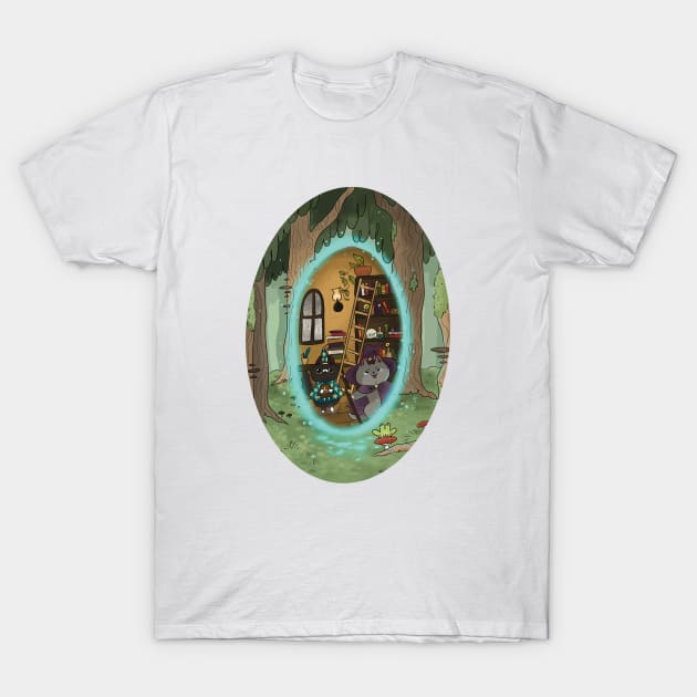 Through the Portal T-Shirt by Angry seagull noises